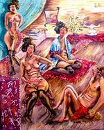 �Behind the screen� (100x80) canvas, oil, 2003