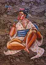 Sentimental girl (50x70) canvas, mixed technique, 2008