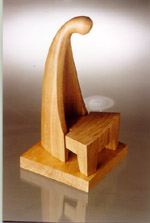 Chair #7 - 2001 from the "Centaurs" series. Ash, oak 30.0�15.0�15.0