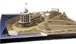 Group of 1st year students Model of a water skiing station 